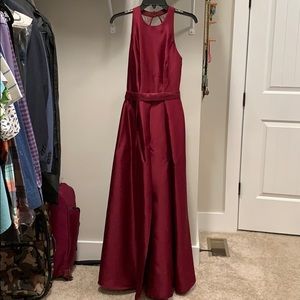David’s Bridal Burgandy Formal dress